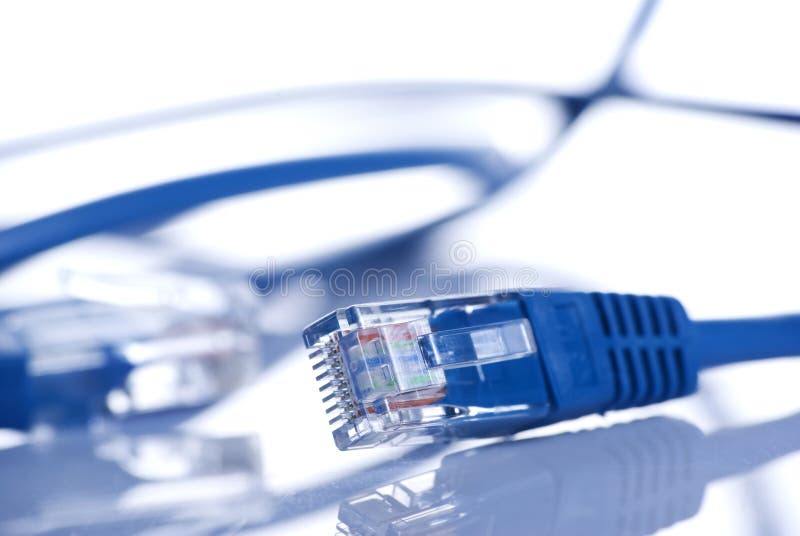 LAN cable stock photo. Image of isolated, connection 11917736