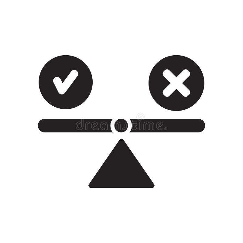 Ethics Value Icon Flat Vector stock illustration