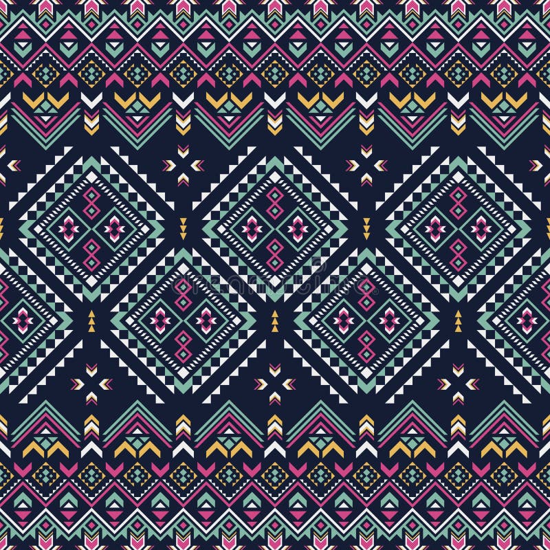 Ethnic Seamless Pattern. Aztec Tribal Art Print. Stock Vector ...