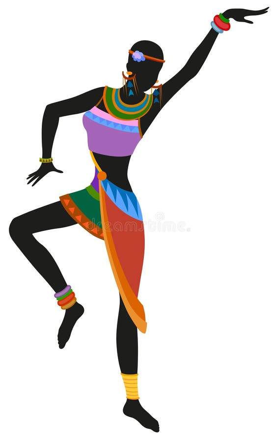 french african dancer clipart