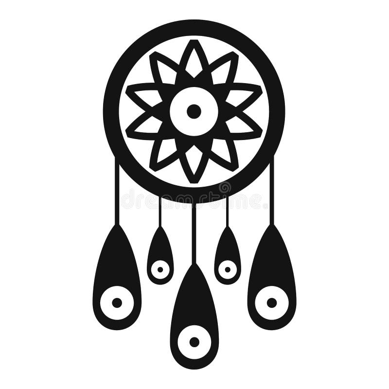 Native dream catcher icon outline vector. Aztec feather 15205213