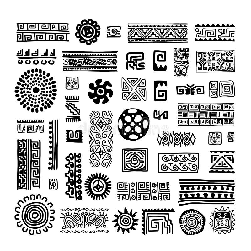 Ethnic handmade ornament for your design vector illustration Ethnic handmade ornament for your design vector illustration