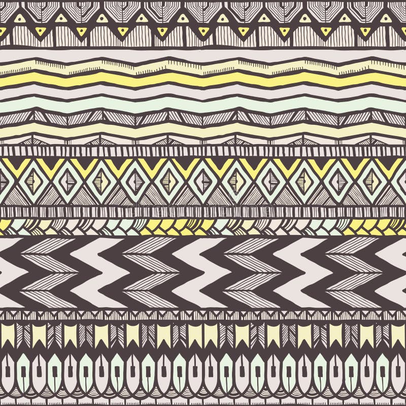 Ethnic seamless pattern stock illustration