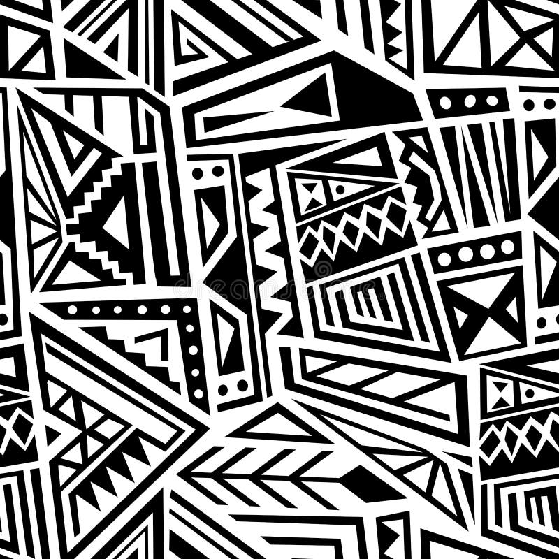 Ethnic seamless vector vector illustration