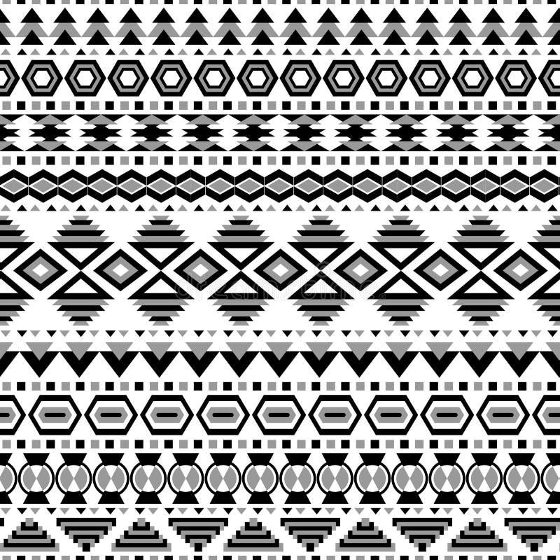 Ethnic Striped Seamless Pattern. Stock Vector - Illustration of african ...