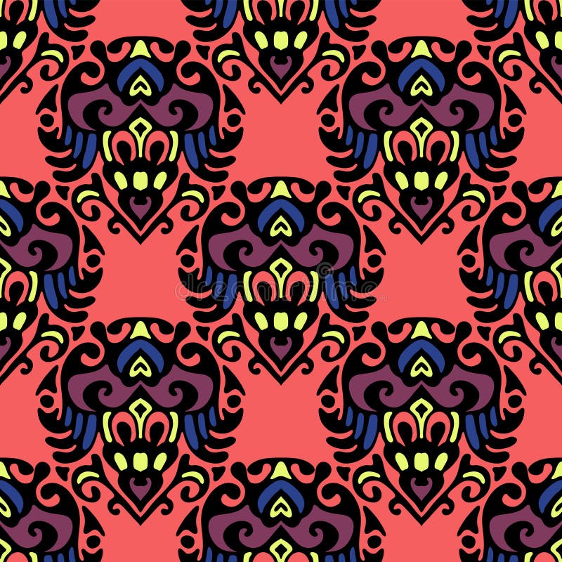 Ethnic tribal seamless pattern