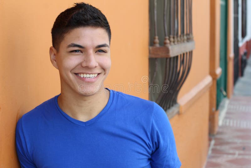 Ethnic young guy looking away royalty free stock photography Ethnic young guy looking away royalty free stock photography
