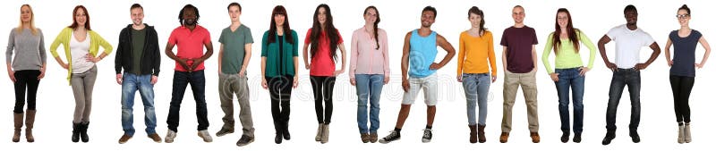 Ethnie multi multiculturelle heureuse de sourire de remplaçant de personnes images libres de droits