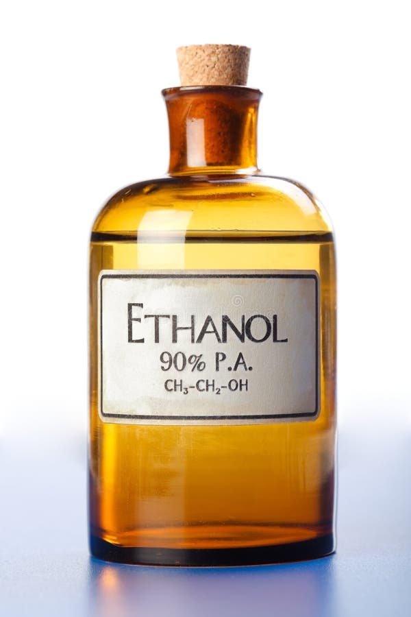 Ethylalcohol, zuiver ethyl-alcohol in fles