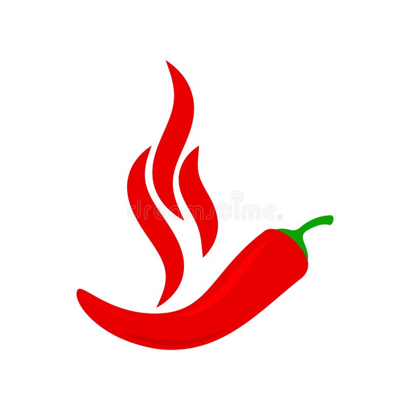 Etichetta calda di vettore del peperone del peperoncino rosso piccante Alimento piccante, salsa del jalapeno, pepe messicano dell royalty illustrazione gratis