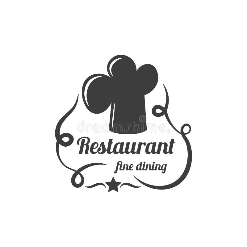 Etichetta del ristorante Logo di servizio ristoro royalty illustrazione gratis