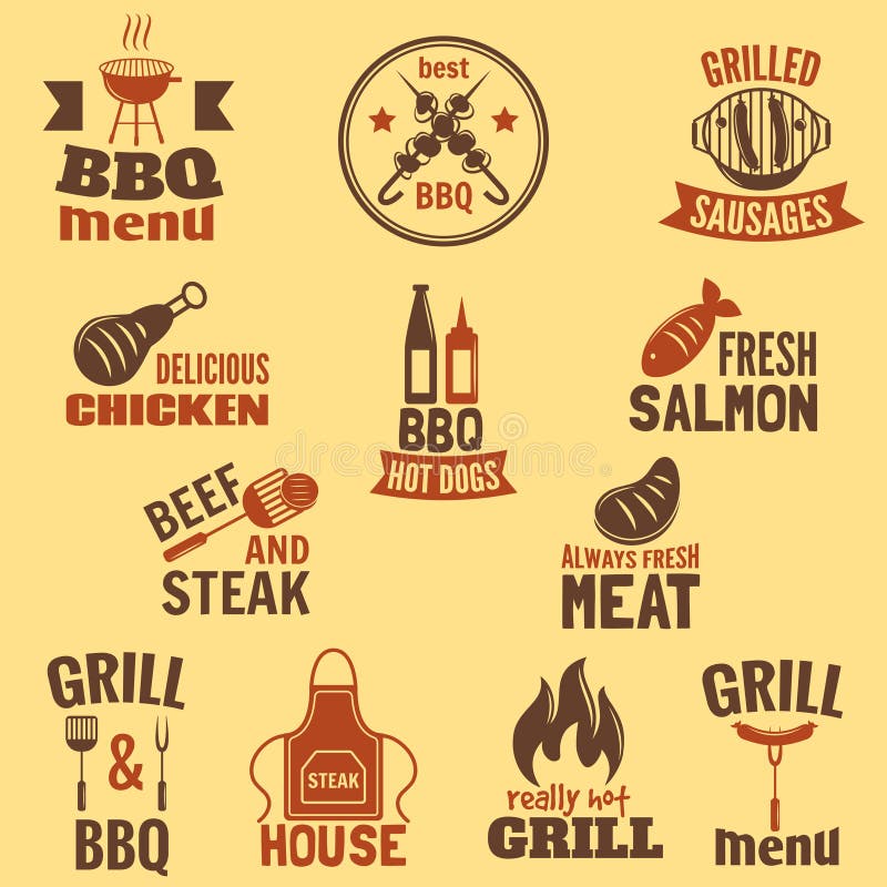 Etichetta della griglia del Bbq royalty illustrazione gratis Etichetta della griglia del Bbq royalty illustrazione gratis
