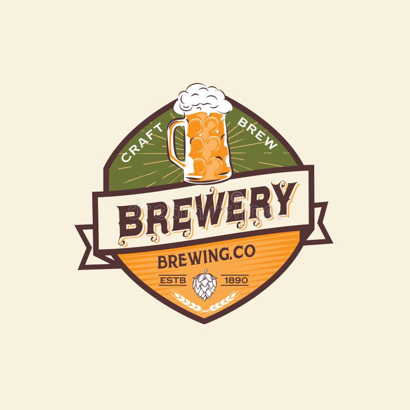 Etichetta e Logo Template della birra