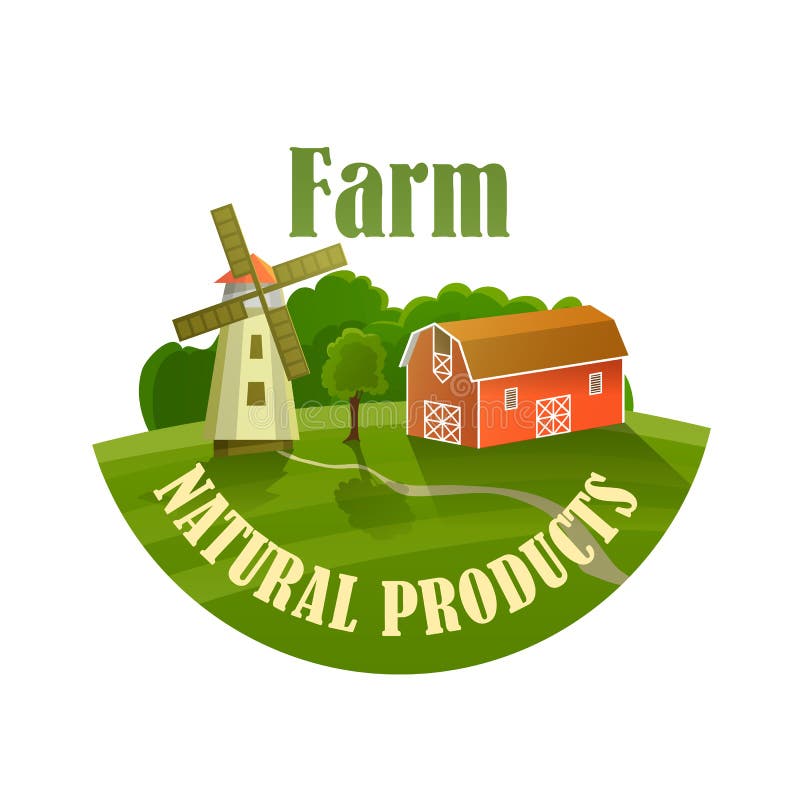 Etichetta verde dell'alimento fresco dell'azienda agricola naturale sana illustrazione di stock Etichetta verde dell'alimento fresco dell'azienda agricola naturale sana illustrazione di stock