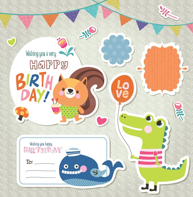 Etichette & autoadesivi del regalo illustrazione vettoriale Etichette & autoadesivi del regalo illustrazione vettoriale