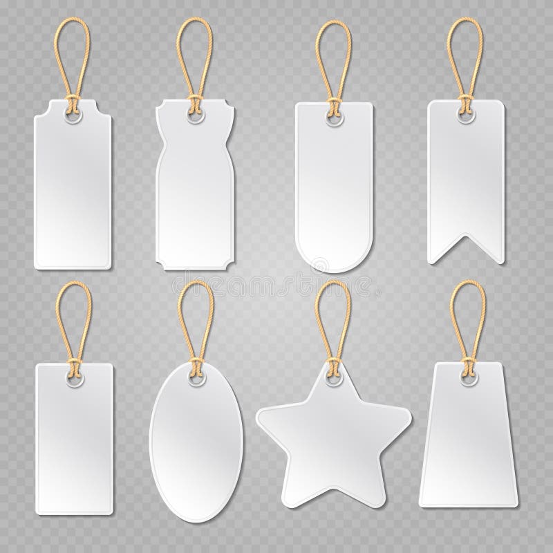 Etichette in bianco del bagaglio, etichetta bianca dei bagagli, insieme di vettore dei prezzi da pagare dei vestiti illustrazione vettoriale Etichette in bianco del bagaglio, etichetta bianca dei bagagli, insieme di vettore dei prezzi da pagare dei vestiti illustrazione vettoriale