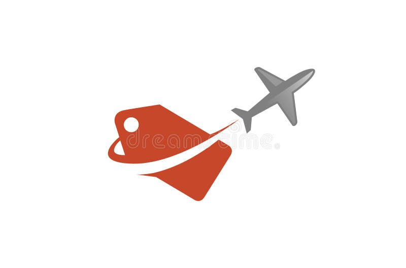 Etichetă unică pentru transportul aerian royalty free illustration