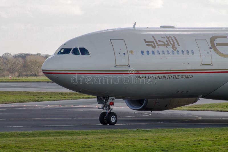 Etihad Airways Aerobus A330 fotografia royalty free Etihad Airways Aerobus A330 fotografia royalty free
