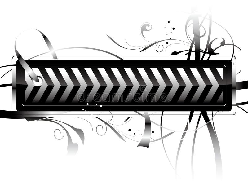 Etiqueta cinzenta ilustração royalty free Etiqueta cinzenta ilustração royalty free