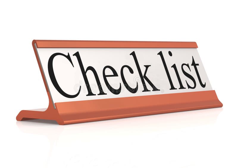 Etiqueta da tabela da lista de verificação isolada ilustração do vetor Etiqueta da tabela da lista de verificação isolada ilustração do vetor
