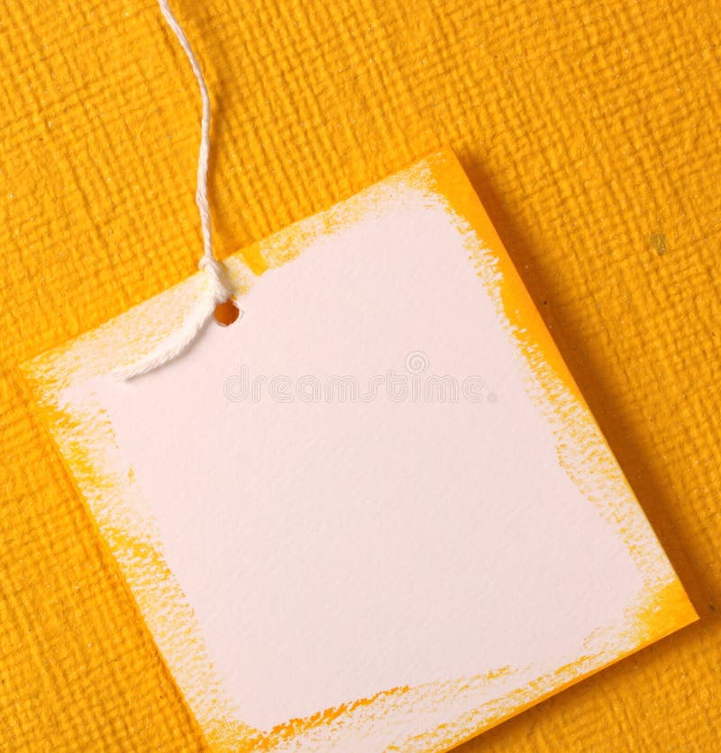 Etiqueta de papel hecha a mano imágenes de archivo libres de regalías