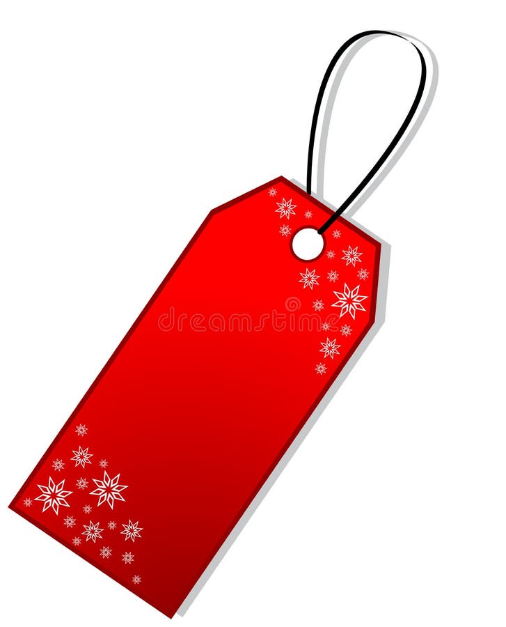 Etiqueta del regalo de la Navidad stock de ilustración Etiqueta del regalo de la Navidad stock de ilustración