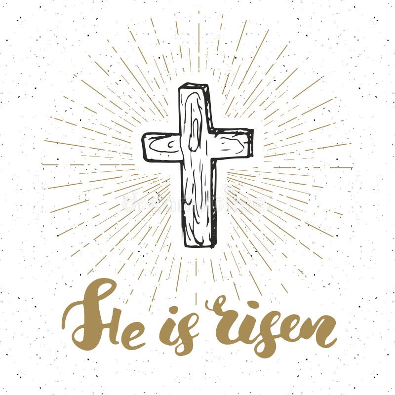 Etiqueta del vintage, cruz cristiana dibujada mano con las letras religiosas de la muestra lo suben, insignia retra texturizada g libre illustration Etiqueta del vintage, cruz cristiana dibujada mano con las letras religiosas de la muestra lo suben, insignia retra texturizada g libre illustration
