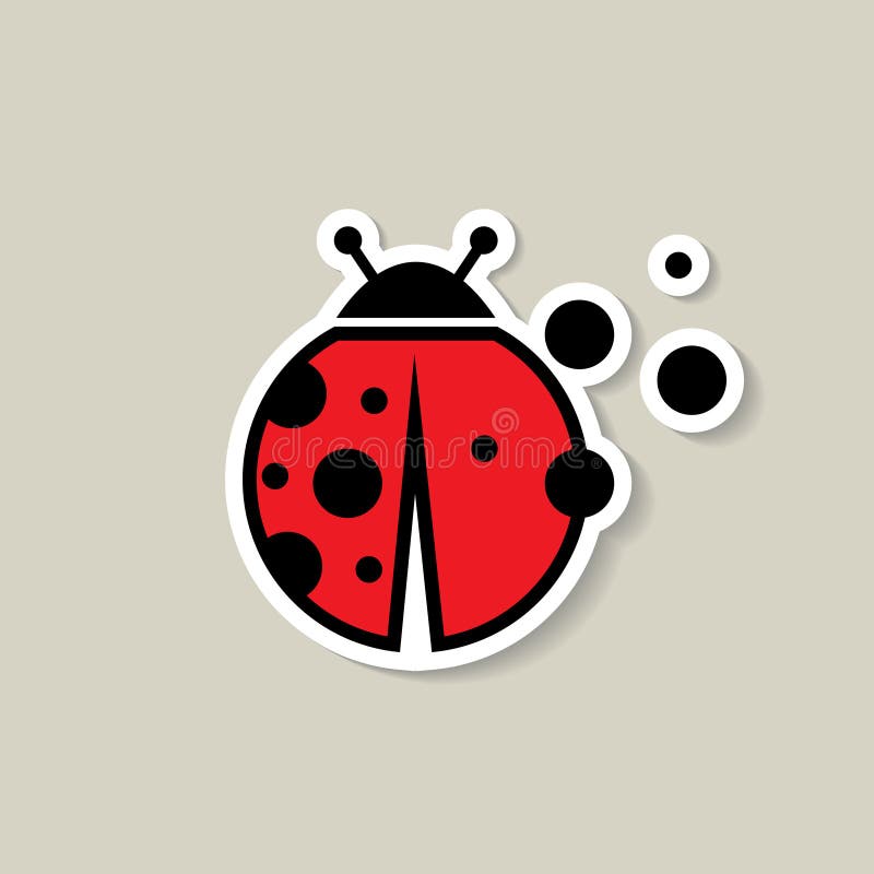 Ilustração Vetorial De Uma Ladybug Ilustração do Vetor - Ilustração de  joaninha, corpo: 198166995