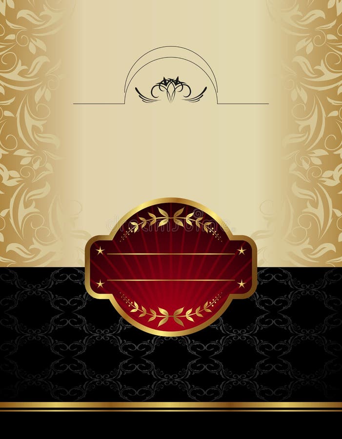 Etiqueta do vinho do ouro ilustração royalty free Etiqueta do vinho do ouro ilustração royalty free