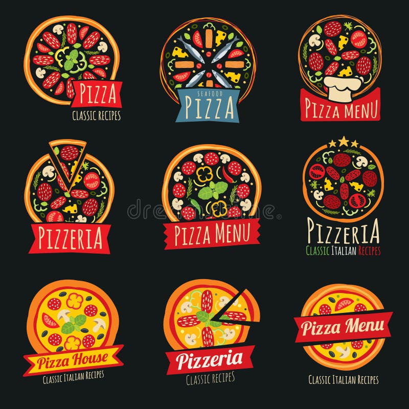 Ilustração Em Vetor De Ícone Plana De Cor De Pizza Siciliana
