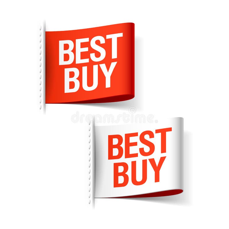 Etiquetas de Best Buy stock de ilustración Etiquetas de Best Buy stock de ilustración
