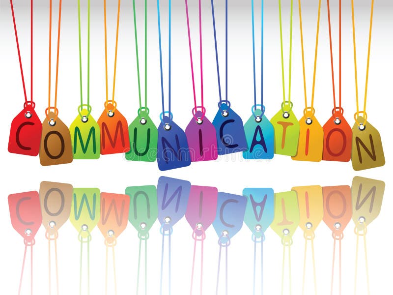 Etiquetas de la comunicación stock de ilustración Etiquetas de la comunicación stock de ilustración