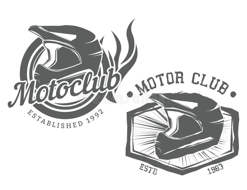 Etiquetas do motocycle do vintage ilustração stock Etiquetas do motocycle do vintage ilustração stock