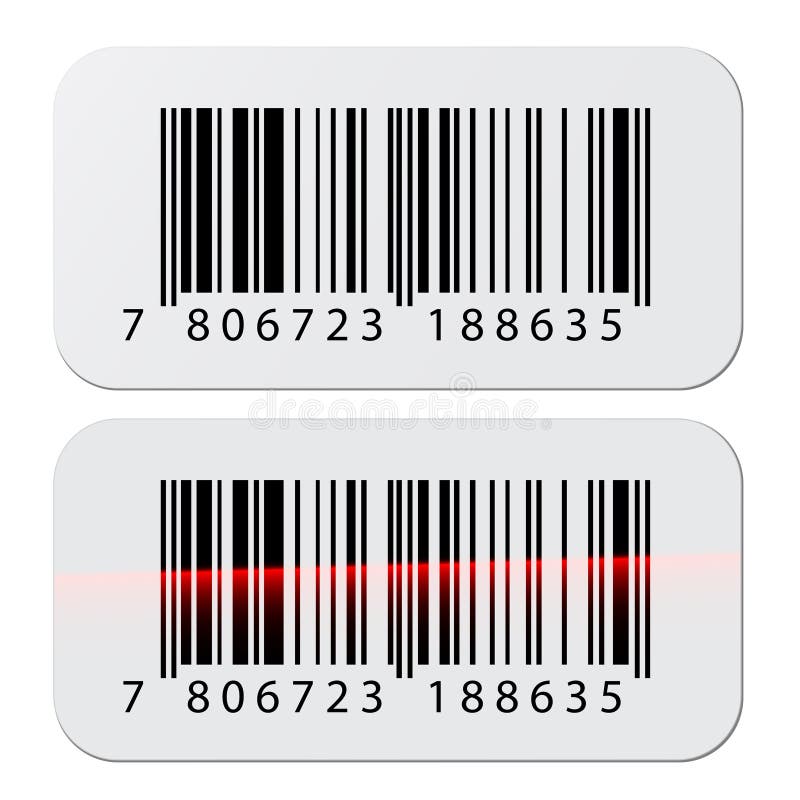 Etiquetas Engomadas Del Código De Barras Ilustración del Vector -  Ilustración de datos, comercio: 24114466