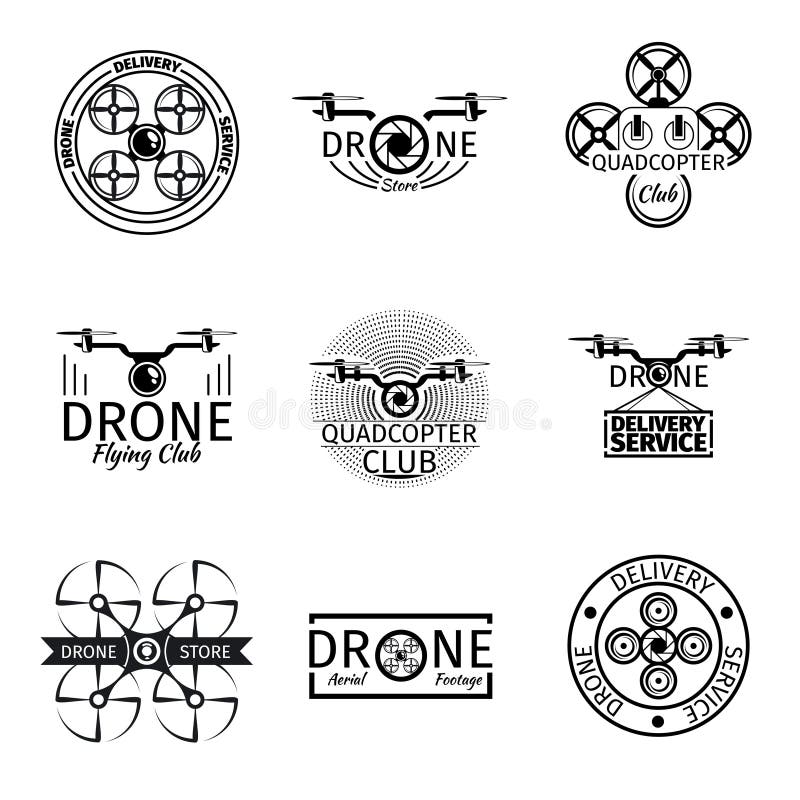 Etiquetas, insignias y logotipos aéreos del club del vuelo del abejón ilustración del vector