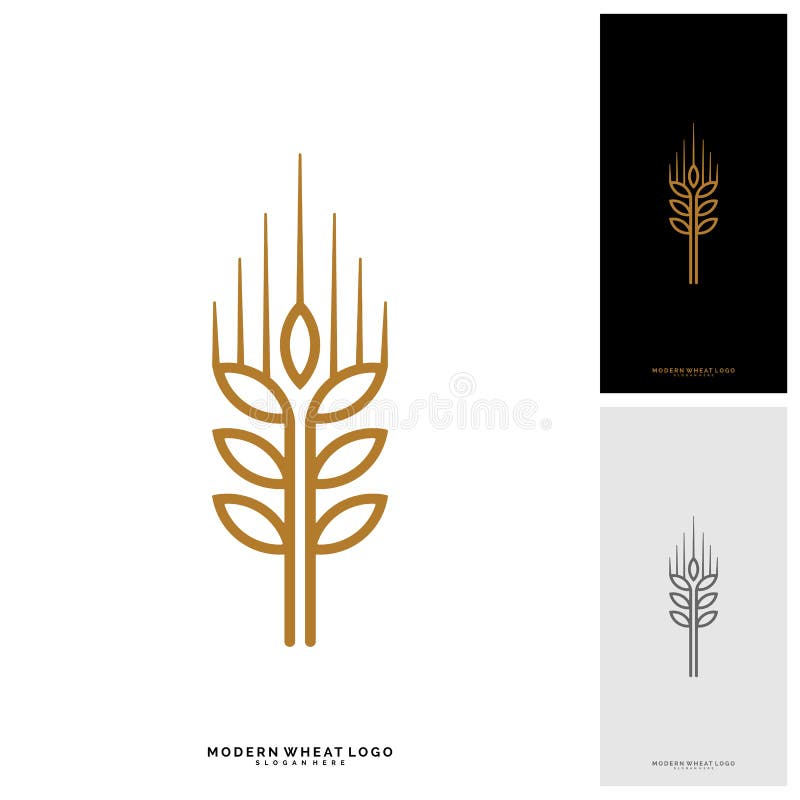 Etiquetas luxuosas da grão e do pão do trigo Trigo da natureza Trigo Logo Template Vetora da agricultura ilustração do vetor Etiquetas luxuosas da grão e do pão do trigo Trigo da natureza Trigo Logo Template Vetora da agricultura ilustração do vetor