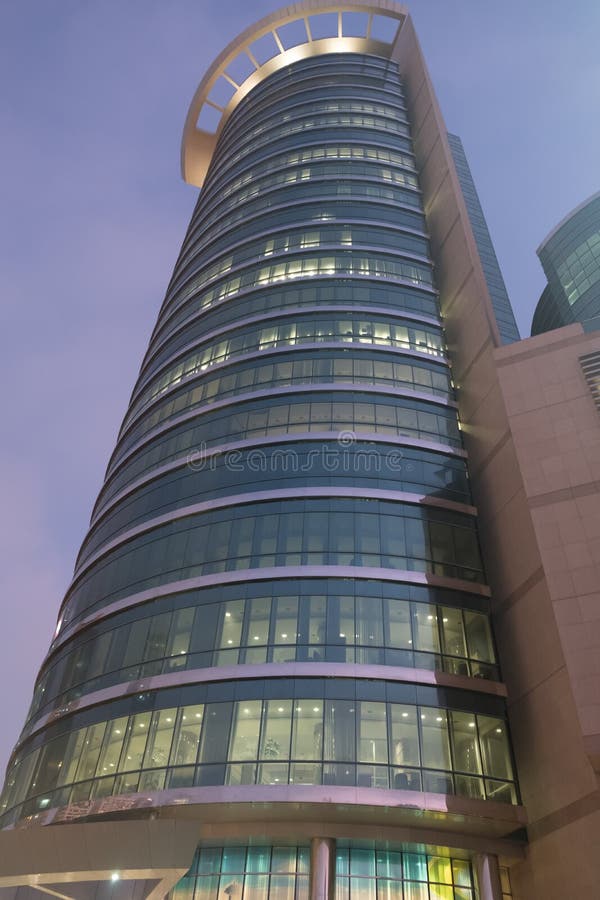 Etisalat Headoffice Que Construye a Abu Dhabi Foto de archivo editorial