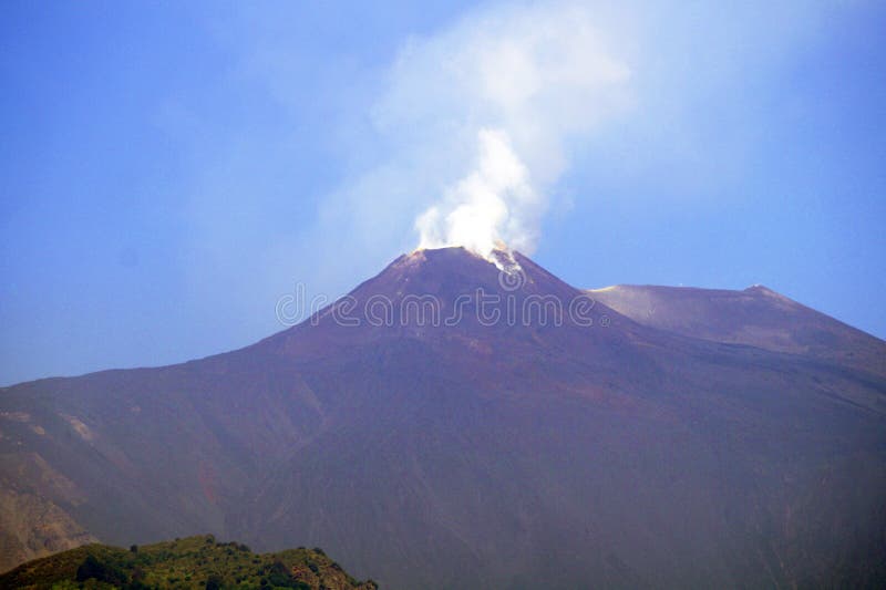 Etna Volcano, Sicily Island, Italy Stock Photo Image of view, beauty