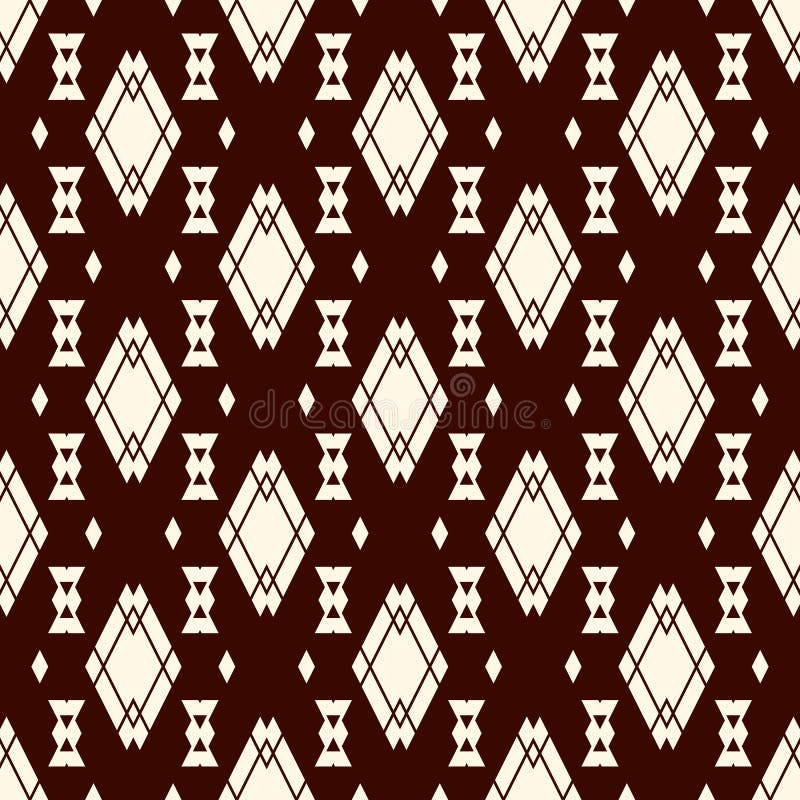 Etnisch stijl naadloos patroon met herhaalde diamanten De inheemse Achtergrond van Amerikanen Stammenmotief Eclectisch behang royalty-vrije illustratie Etnisch stijl naadloos patroon met herhaalde diamanten De inheemse Achtergrond van Amerikanen Stammenmotief Eclectisch behang royalty-vrije illustratie