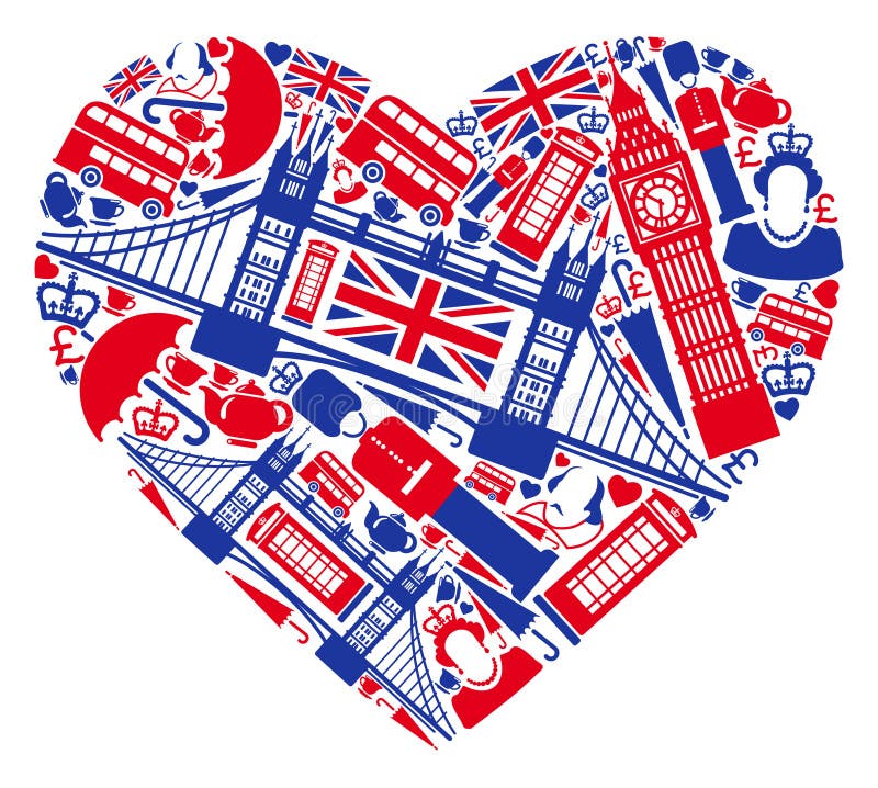 Eu amo Inglaterra! ilustração do vetor Eu amo Inglaterra! ilustração do vetor