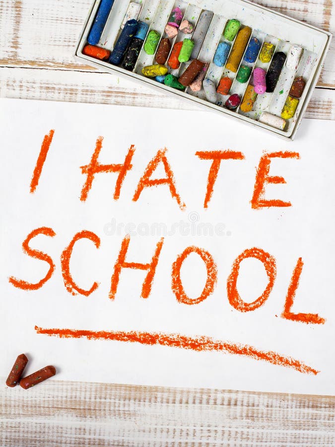 Eu deio a escola foto de stock Eu deio a escola foto de stock