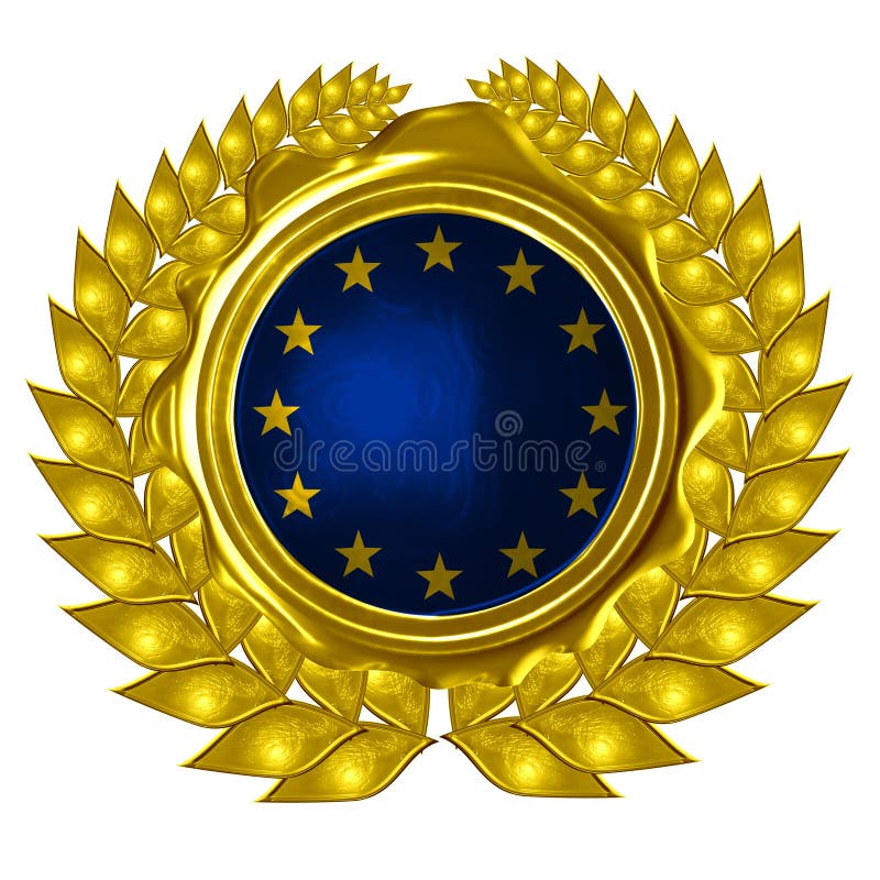 EU flag royalty free illustration