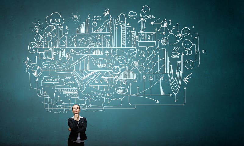 Tenho um ótimo plano em mente fotografia de stock