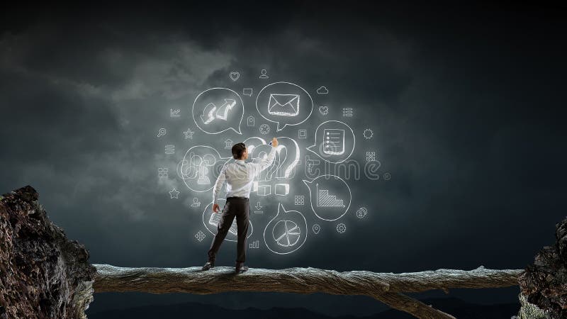 Eu tenho um grande plano Meios mistos fotografia de stock