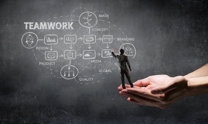 Eu tenho um grande plano Meios mistos fotos de stock