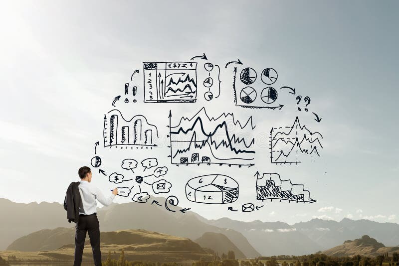 Eu tenho um grande plano Meios mistos foto de stock royalty free