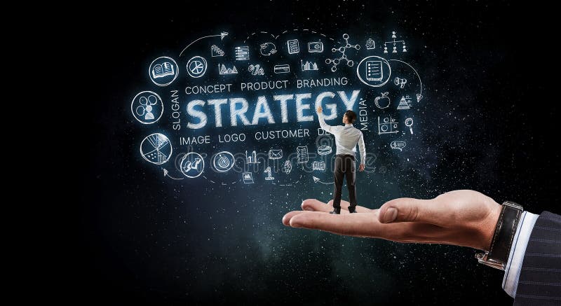 Eu tenho um grande plano Meios mistos fotos de stock royalty free