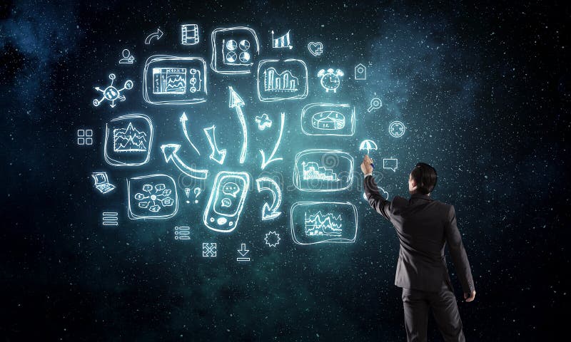 Eu tenho um grande plano Meios mistos fotografia de stock royalty free