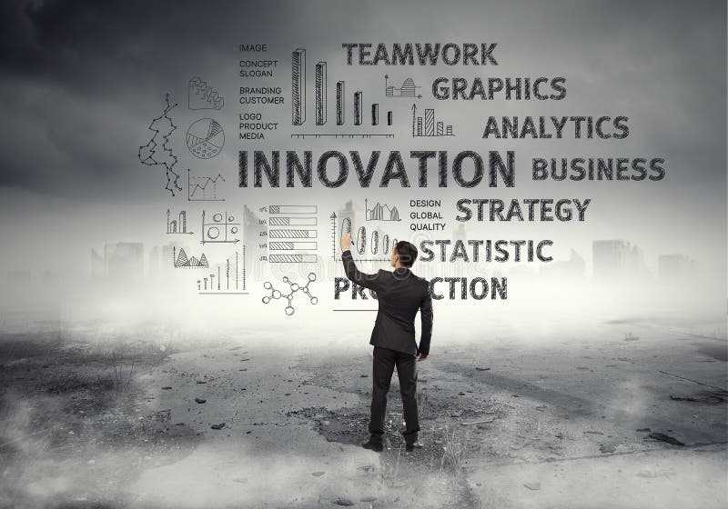 Eu tenho um grande plano Meios mistos fotos de stock royalty free