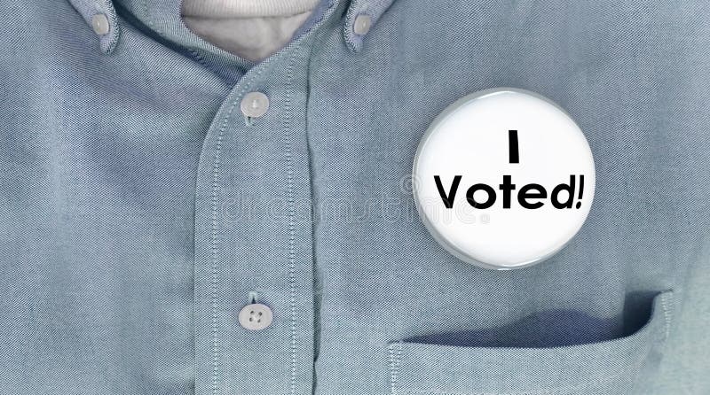 Eu votei a democracia de Pin Shirt Election Voter Politics do botão